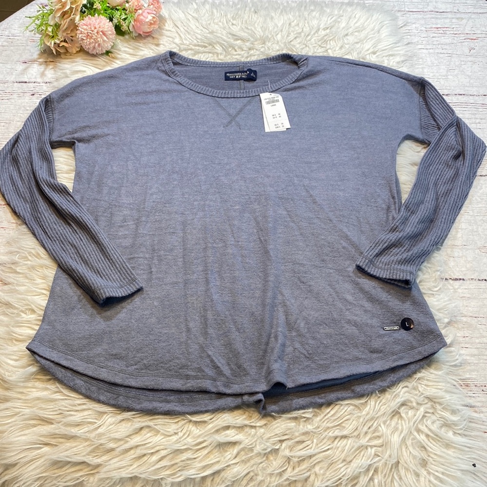 Abercrombie & Fitch Soft AF Cozy Long Sleeve Top sz L